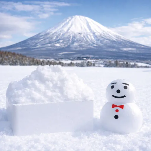 ニセコに舞う雪のイメージ写真